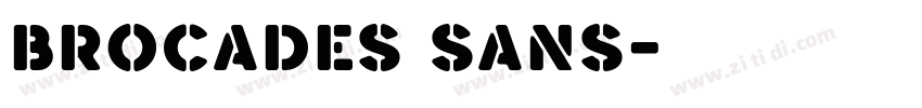 Brocades Sans字体转换
